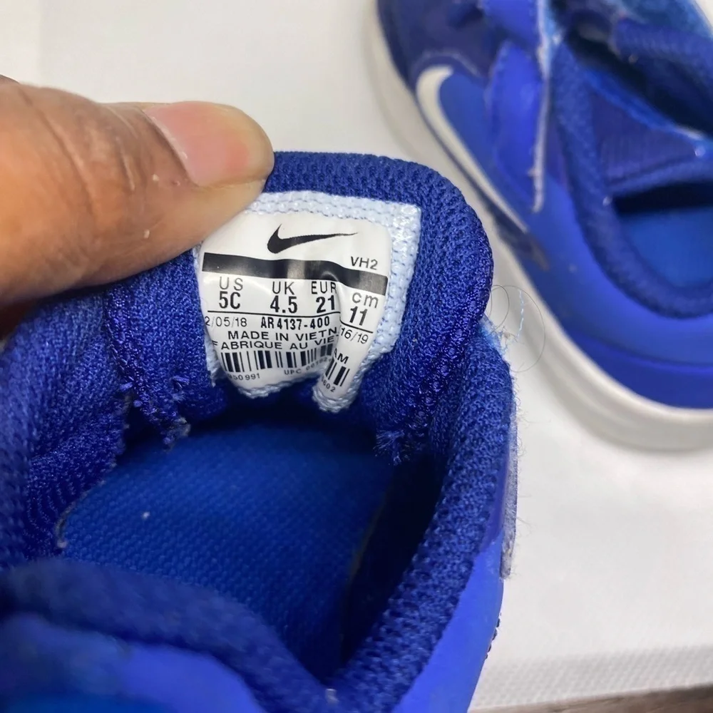 NIKE Downshifter Revolution Baby/Toddler Shoes AR4137-400 Royal Blue Size 5C